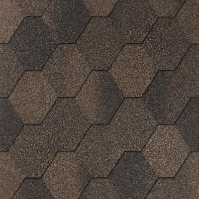 Битумная черепица Iko Number One Hex Autumn Brown