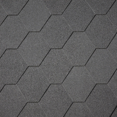 Битумная черепица IKO Superglass Hex Black