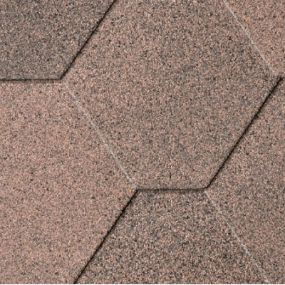Битумная черепица IKO Superglass Hex Dual Brown